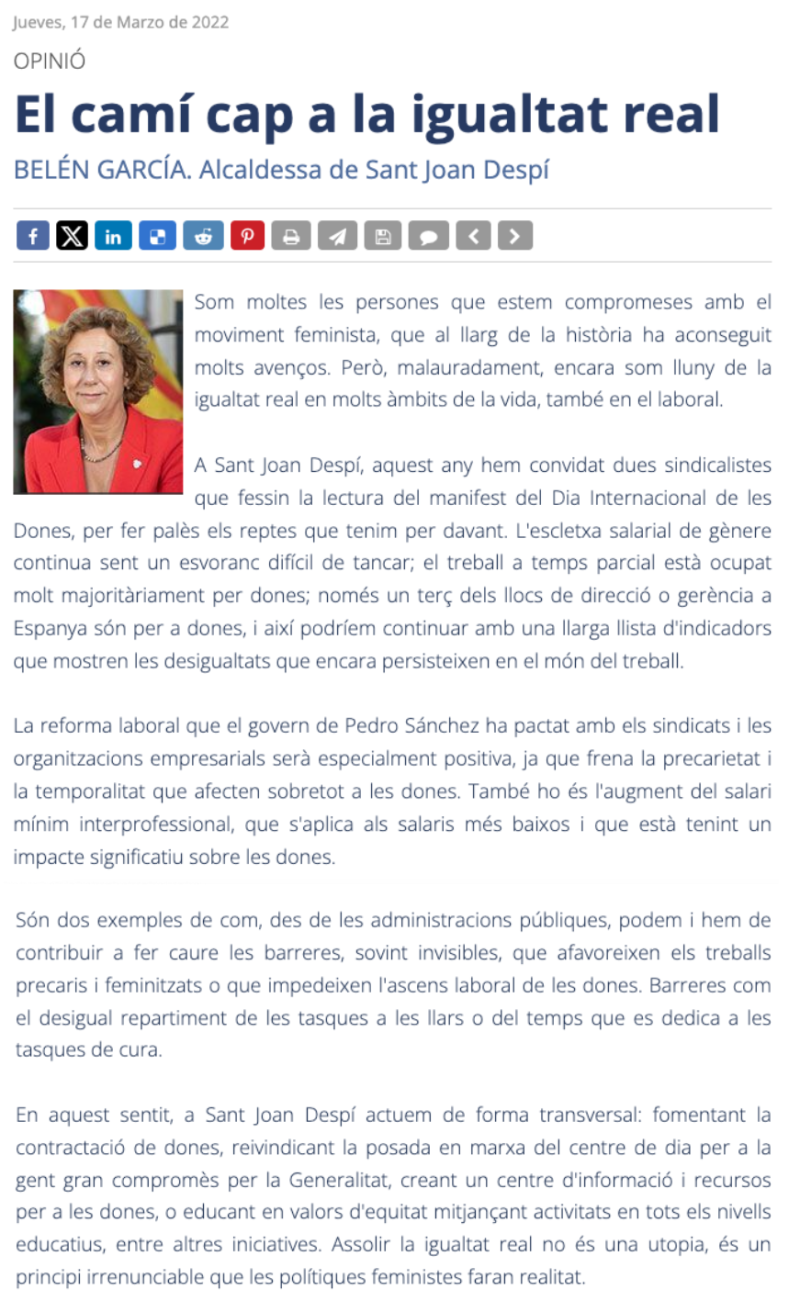 Article alcaldessa El Far 2022