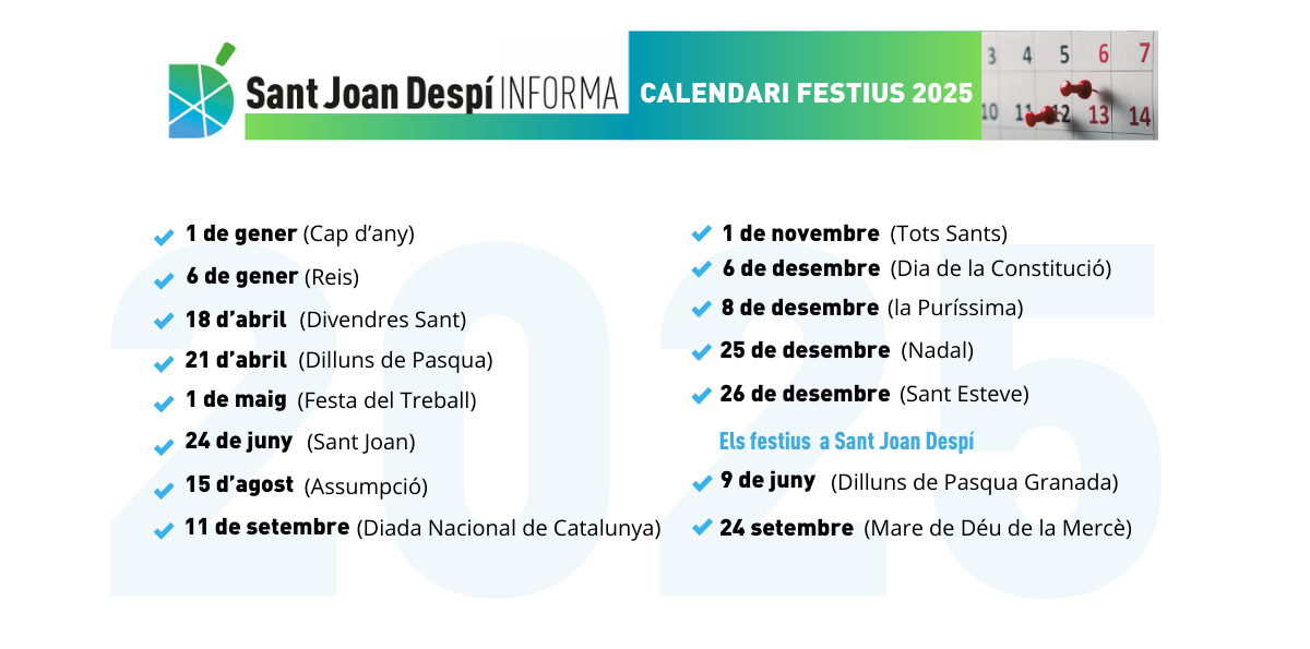 Calendari festius 2025