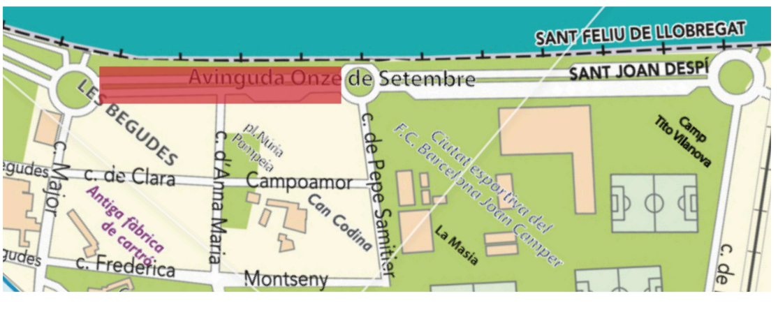 Tall de trànsit a l'av. Onze de Setembre