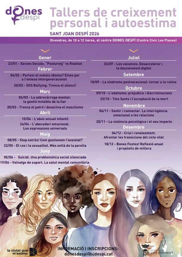 Tallers creixement dones 2026