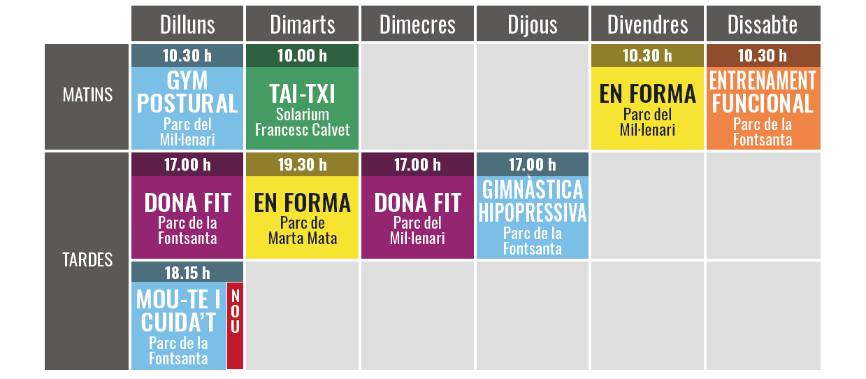 Entrena i fes salut tardor 2026