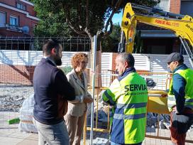 L'alcaldessa, Belénn García, ha visitat les obres aquest matí.