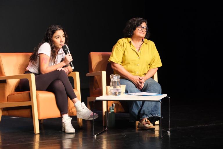 L'activista Itzá López, de Nicaragua, ha estat una de les protagonistes del Fòrum Joves pels Drets Humans