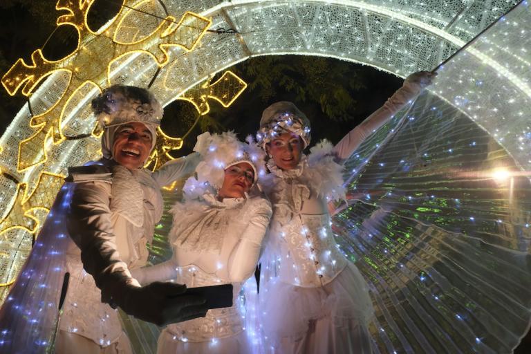 Encesa de la il·luminació nadalenca al Centre