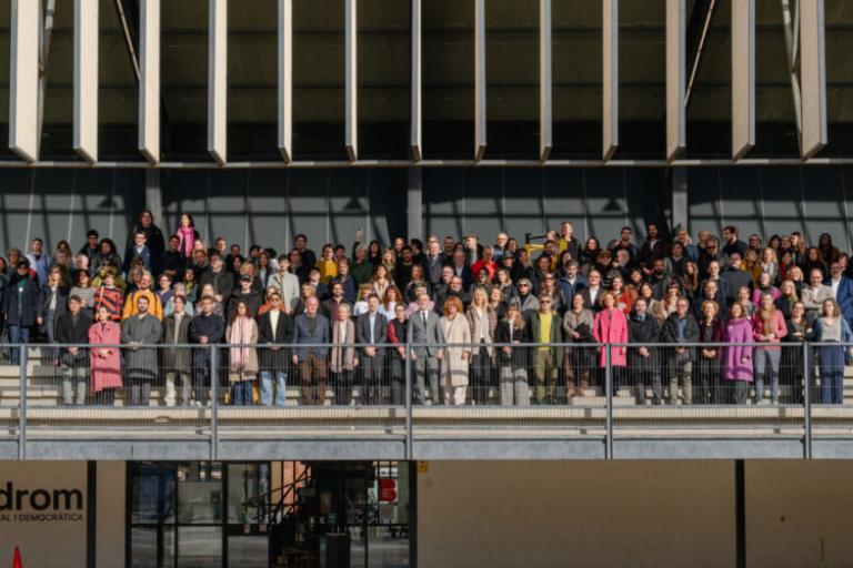 Imatge de la presentació de la programació de la Capital Mundial de l'Arquitectura Barcelona 2026, amb la presència de l'alcaldessa de Sant Joan Despí, Belén García