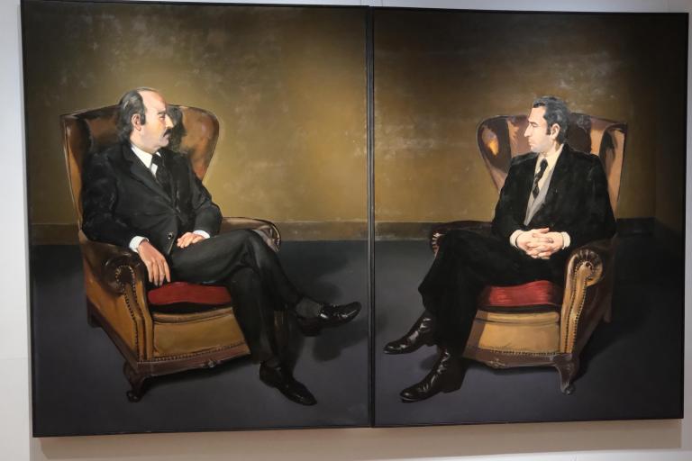 Imatge d'un dels quadres de l'exposició retrospectiva del pintor Xavier Serra de Rivera