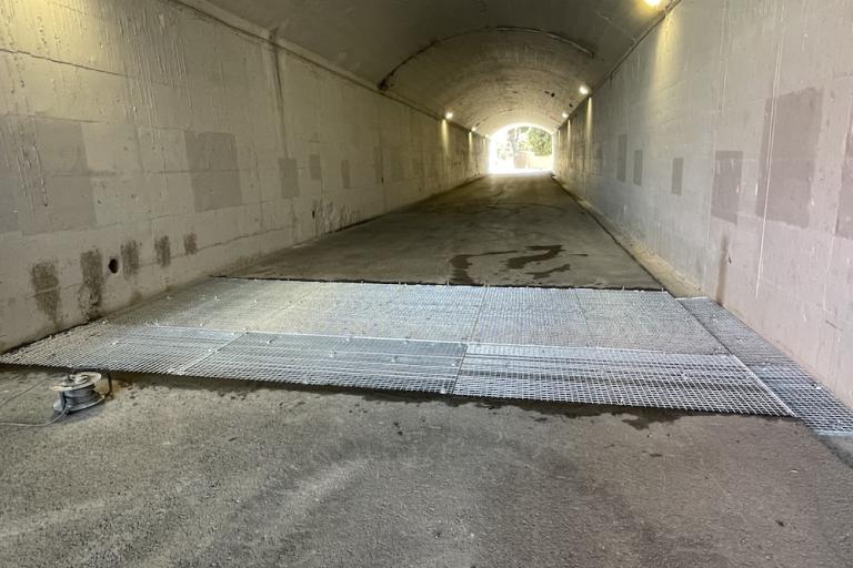 L’actuació consisteix en la instal·lació de reixes als passos inferiors i superiors que creuen les carreteres A-2 i B-23 per evitar el pas de senglars