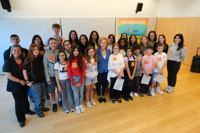 Imatge de la commemoració del 20è aniversari del Consell d'Infants de Sant Joan Despí