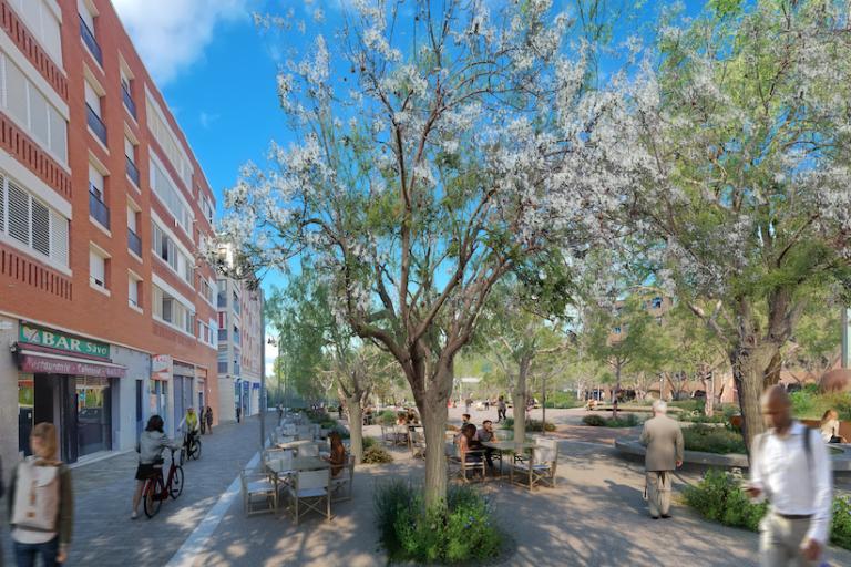El veïnat decideix la nova configuració de la plaça de Maria Aurèlia Capmany