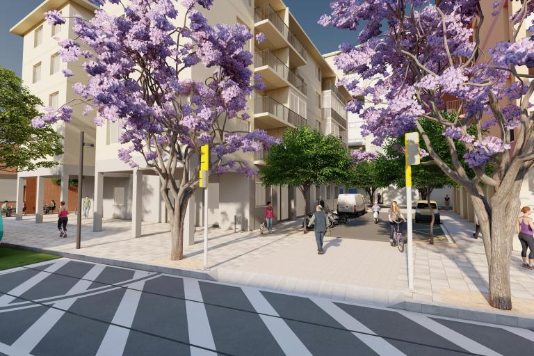 Imatge virtual del projecte de remodelació del sector Grup Sant Pancraç