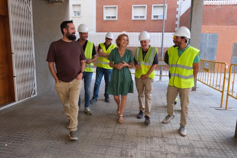 L'alcaldessa, Belén García, ha visitat les obres de remodelació del sector Grup Sant Pancraç