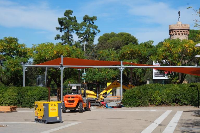 Comencen les obres de reurbanització de la plaça de Maria Aurèlia Capmany