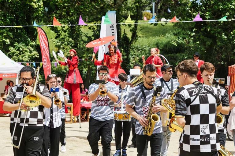 Actuació musical de la banda ZeBRASS