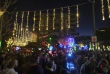 Encesa de la il·luminació nadalenca a les Planes