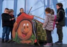 Tió de Nadal popular barri Centre