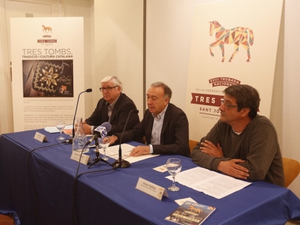 En la imagen, Sant Riba, Antoni Poveda y Víctor Ibáñez