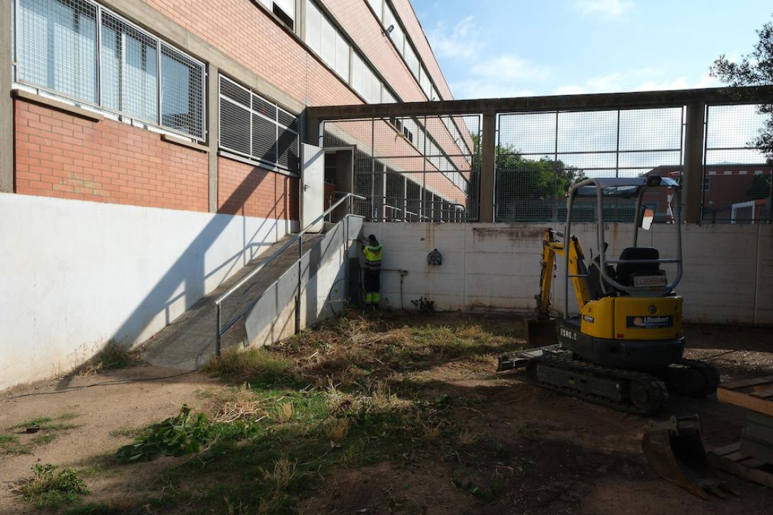 Treballs de millora a les escoles perquè estiguin a punt a l'inici del nou curs escolar