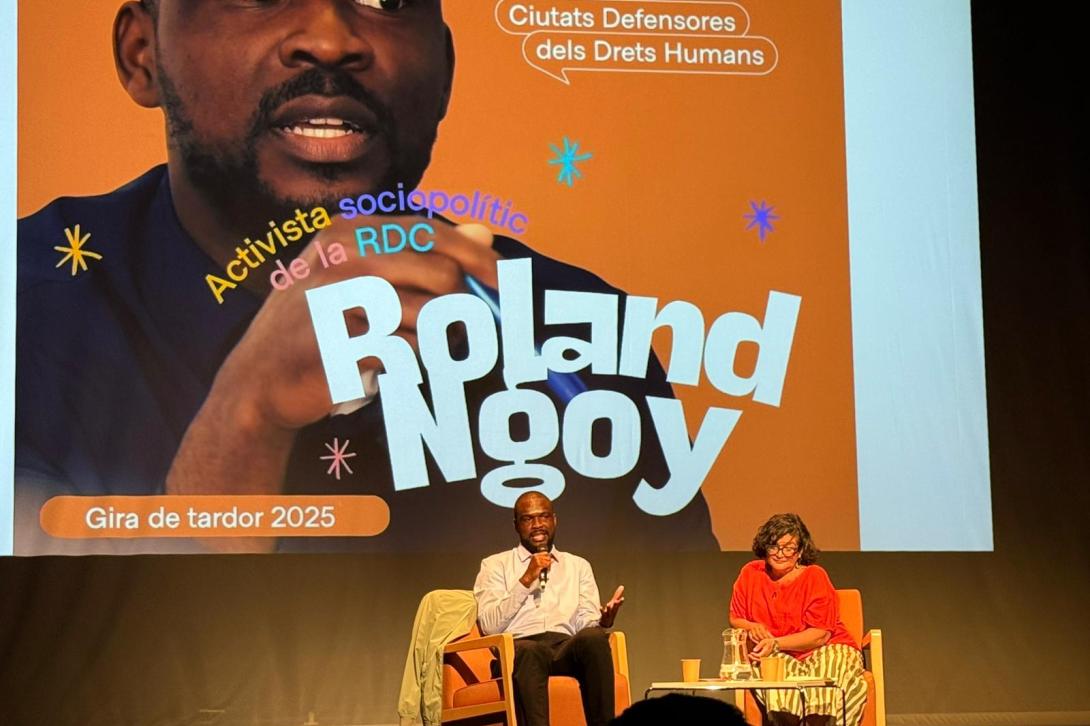 L'activista Roland Mimi Ngoy, de la República Democràtica del Congo, ha estat un dels protagonistes del Fòrum Joves pels Drets Humans