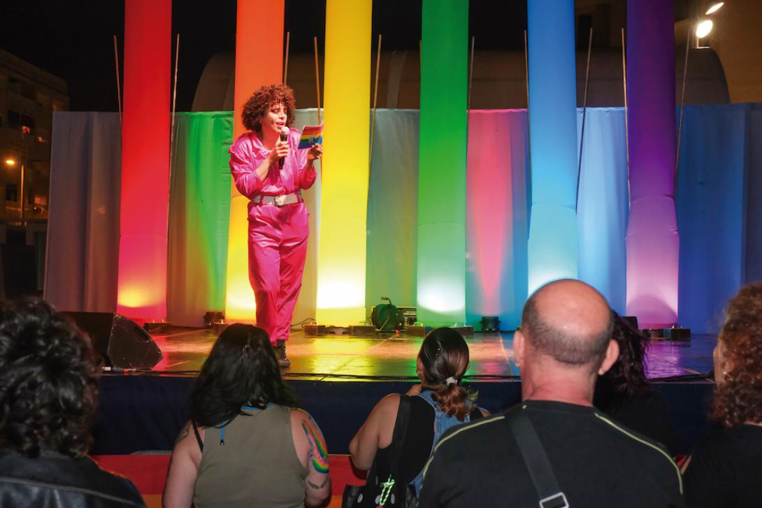 Lectura del manifest del Dia Internacional de l'Orgull LGTBI