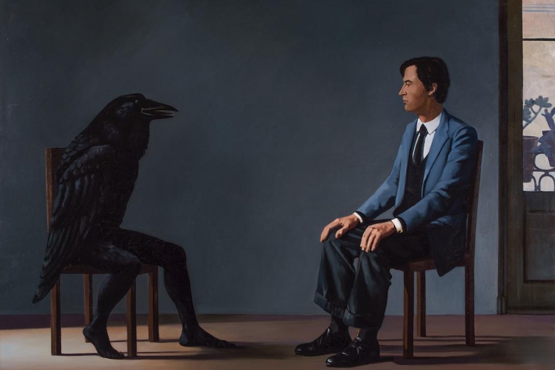 Imatge d'un dels quadres de l'exposició retrospectiva del pintor Xavier Serra de Rivera