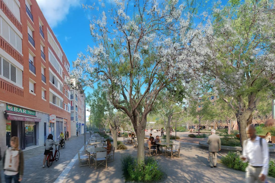 El veïnat decideix la nova configuració de la plaça de Maria Aurèlia Capmany